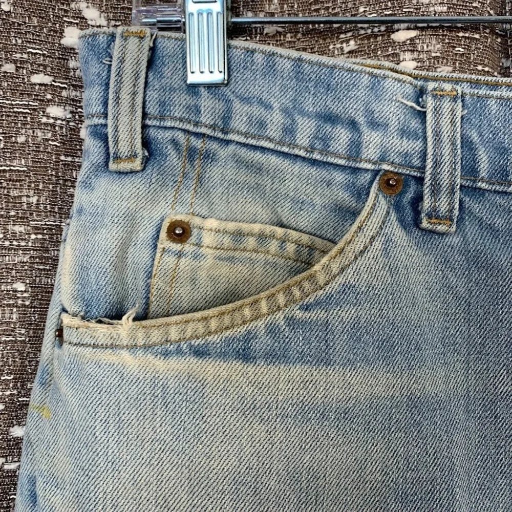 Vintage Levi's 517 Orange Tab Bootcut Distressed Denim Jeans Men's‎ 38